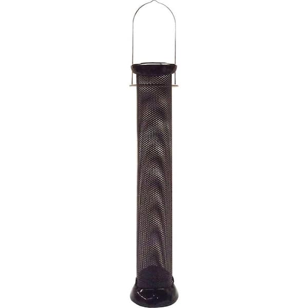 Droll Yankees 18 in. Onyx Clever Clean Finch Magnet Bird Feeder