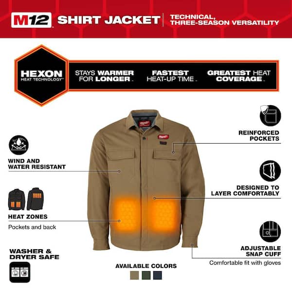 Milwaukee Men's Small M12 12-Volt Lithium Ion Cordless Heated