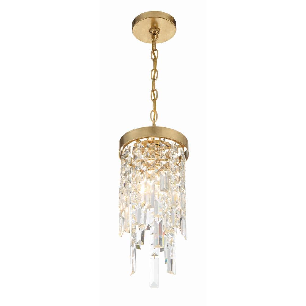 Antique Gold Crystal Indoor Pendant Light