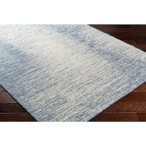 Ravello Blue Abstract 7 ft. x 9 ft. Indoor/Outdoor Area Rug
