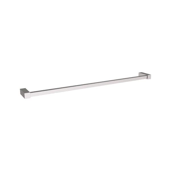 Monument 24 in. Wall Mounted Towel Bar in Polished Nickel