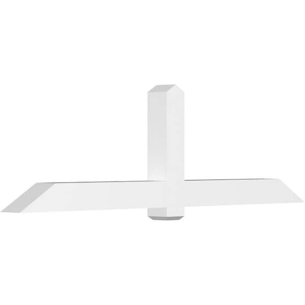 Ekena Millwork Eugene 96 in. W x 28 in. H x 6 in. D Signature Polyurethane Bracket