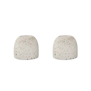 3.5 in. Terrazzo Vase Candle Holders Planters (Set of 2)