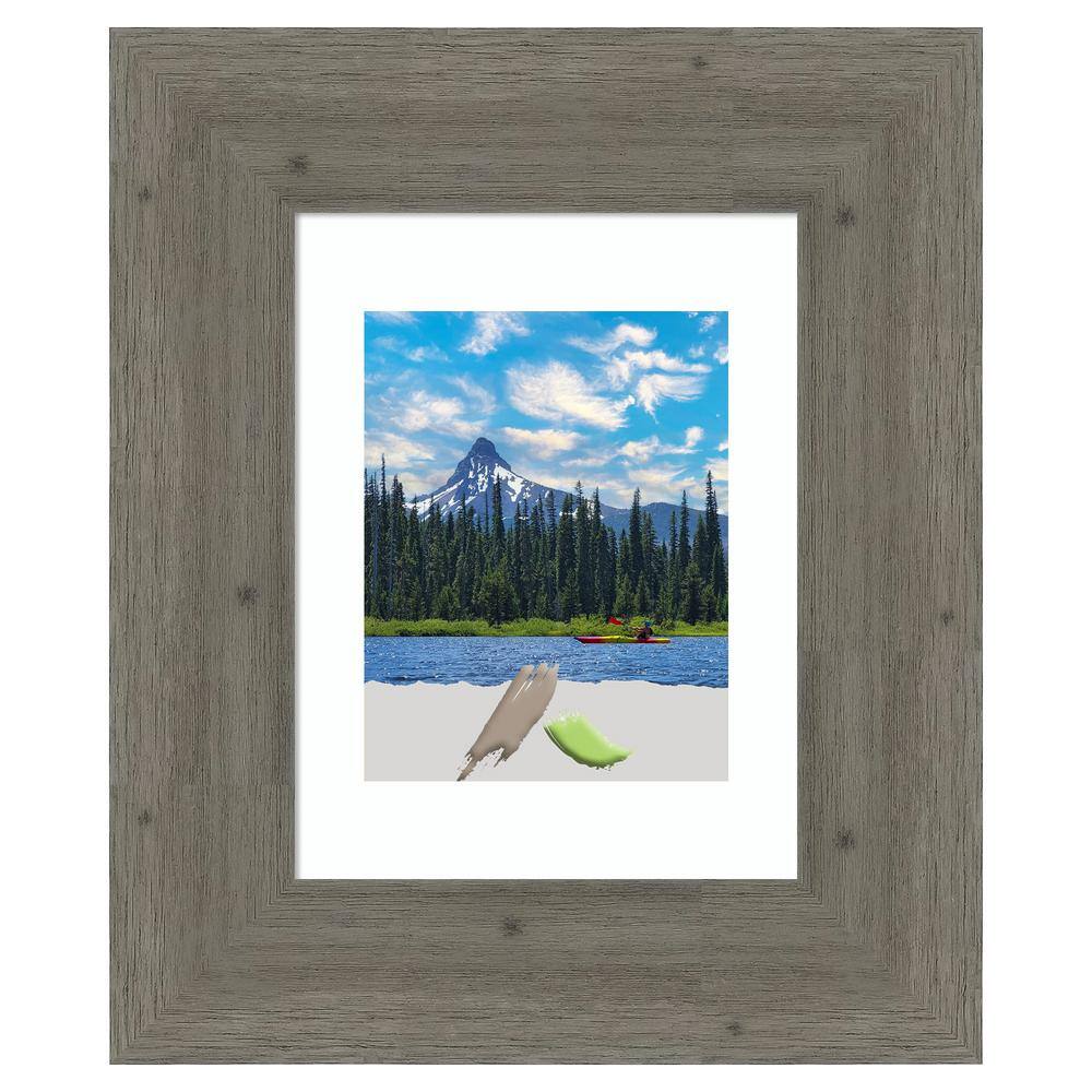 Fencepost Grey Distressed Wood Rectangular Picture Frame