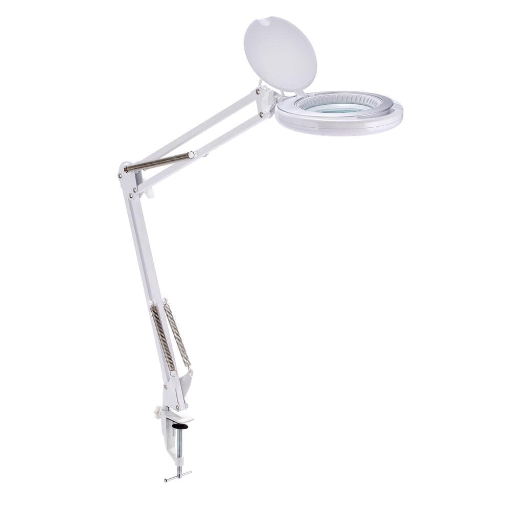 60 in. Multi-Function Full Spectrum White LED Magnifying Floor Lamp