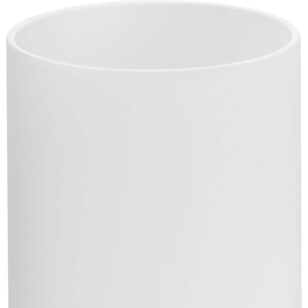 Elara Frosted White Glass Cylindrical Chandelier Shade