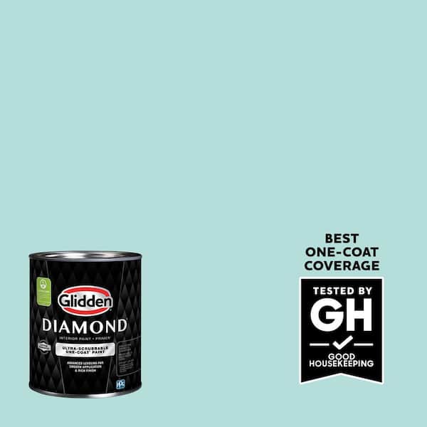 Glidden Diamond 1 qt. #PPG1231-3 Minerva Eggshell Interior Paint with Primer