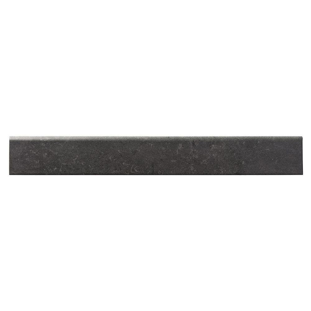 Urbane Charcoal Gray 3.14 in. x 23.62 in. Matte Porcelain Bullnose Wall Tile (0.51 sq. ft./Each) price history on PriceWatchPro