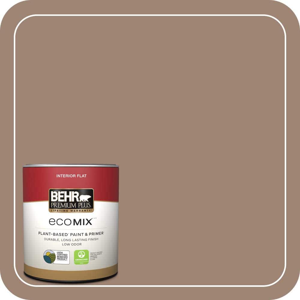 1 qt. #760B-5 Blanket Brown Flat EcoMix Plant-Based Interior Paint & Primer price history on PriceWatchPro