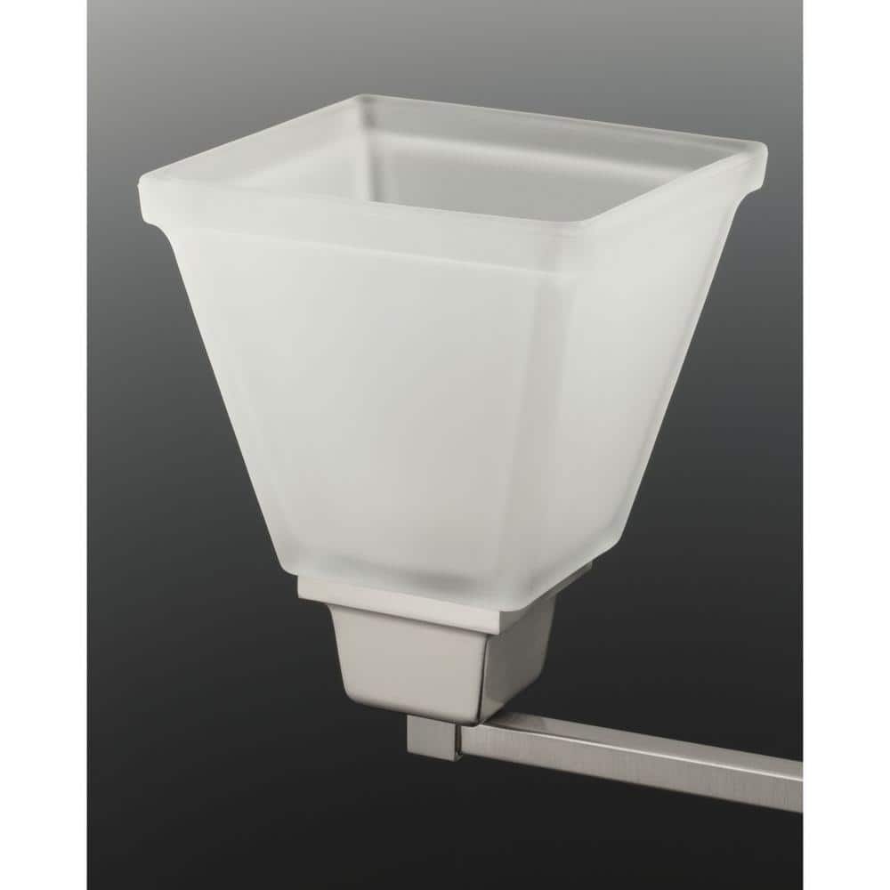 Clifton Heights Brushed Nickel Flush Mount with Etched Glass Shade
