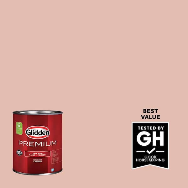 Glidden Premium 1 qt. PPG1066-4 Adorable Semi-Gloss Interior Latex Paint