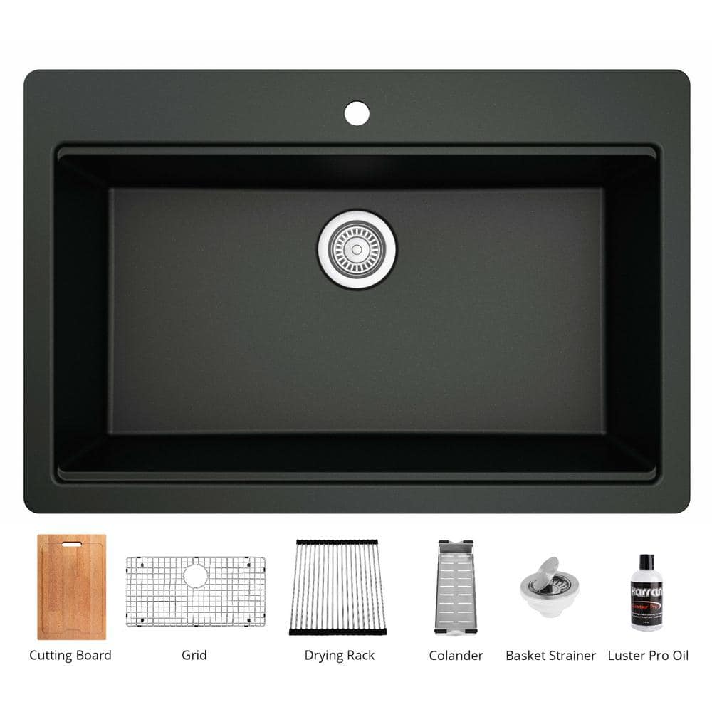 Have a question about Karran QTWS-875 Quartz 33 in. Single