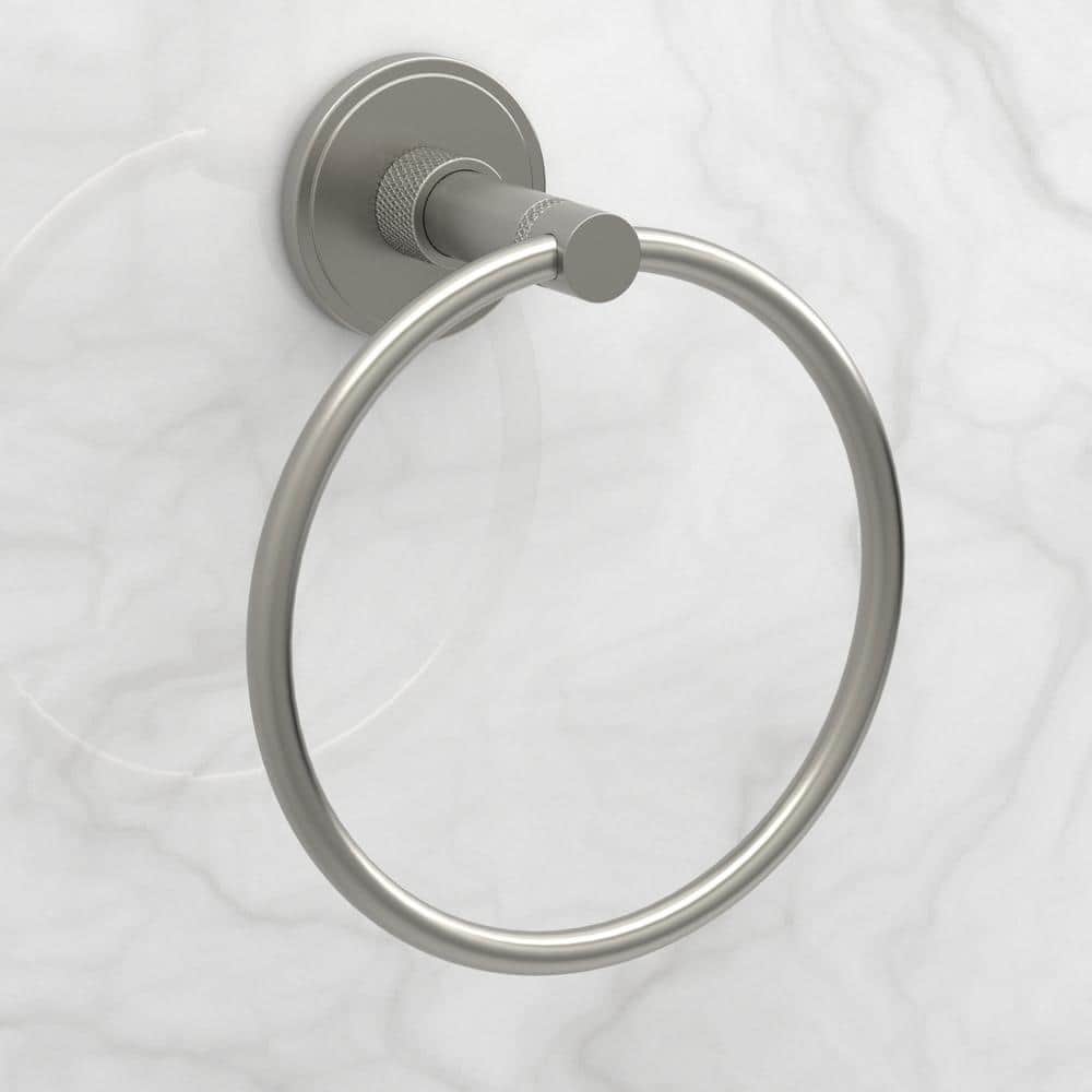 Glacier Bay Delson Wall Mounted Towel Ring in Brushed Nickel BTH086