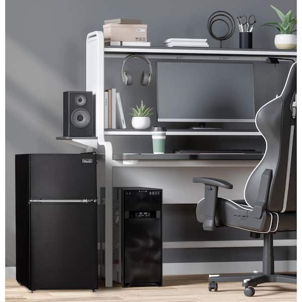 3.1 cu. ft. Compact Mini Fridge in Black with Freezer