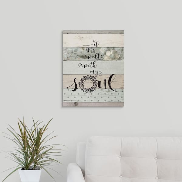 GreatBigCanvas "Well with My Soul" by Jo Moulton Canvas Wall Art
