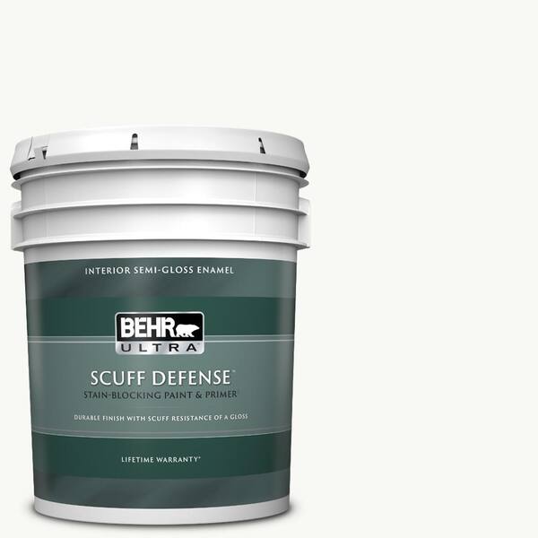 BEHR ULTRA 5 gal. Home Decorators Collection #HDC-NT-04G Blanca Peak Extra Durable Semi-Gloss Enamel Interior Paint & Primer