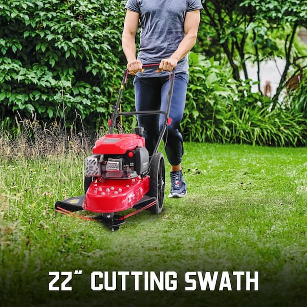 PowerSmart 22 in. Gas Powered Walk Behind String Trimmer 170cc 4