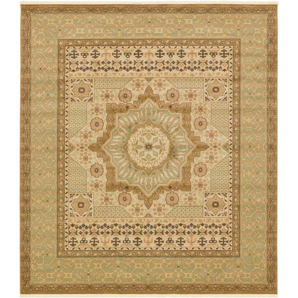 Unique Loom Palace Quincy Ivory 10' 0 x 11' 4 Square Rug