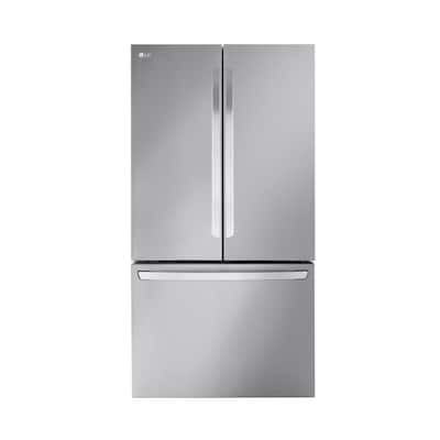 27 cu. ft. Smart Counter-Depth MAX French Door Refrigerator with Internal Water Dispenser in PrintProof Stainless Steel