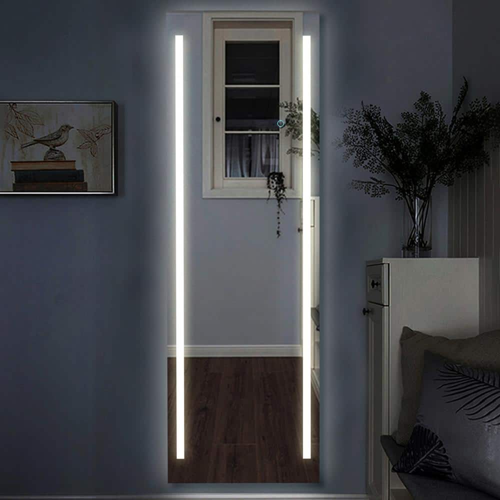 Contemporary Full-Length 59"x19" Frameless LED Vanity Mirror