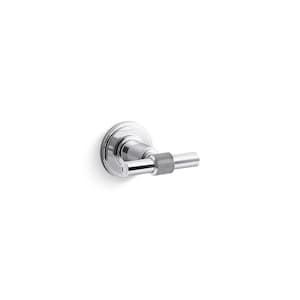 Torrington Wall Mounted Knob Robe/Towel Hook in Polished Chrome