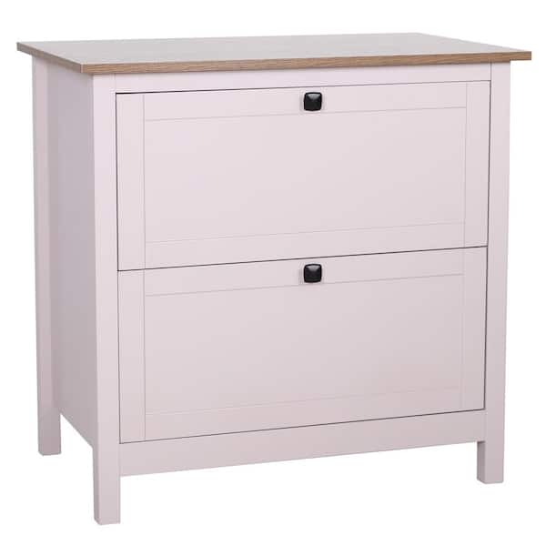 Unbranded Gray 2-Drawer Decorative Lateral File Cabinet