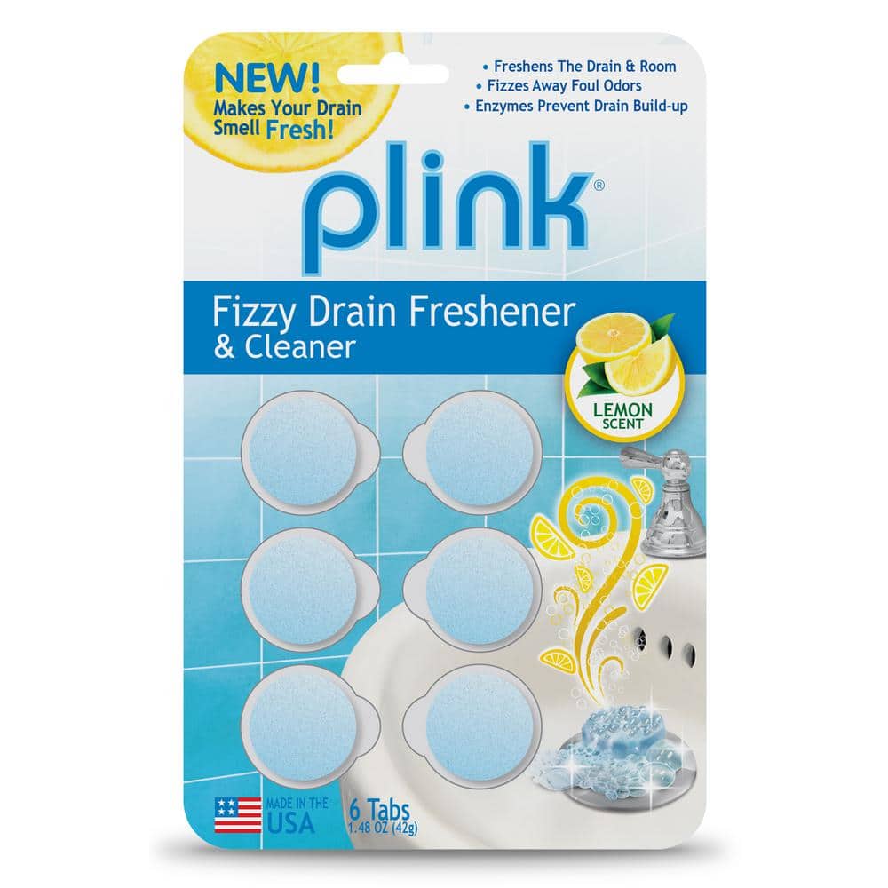 Plink Fizzy 6 Count Lemon Scent Drain Freshener And Cleaner Pdf01b The Home Depot