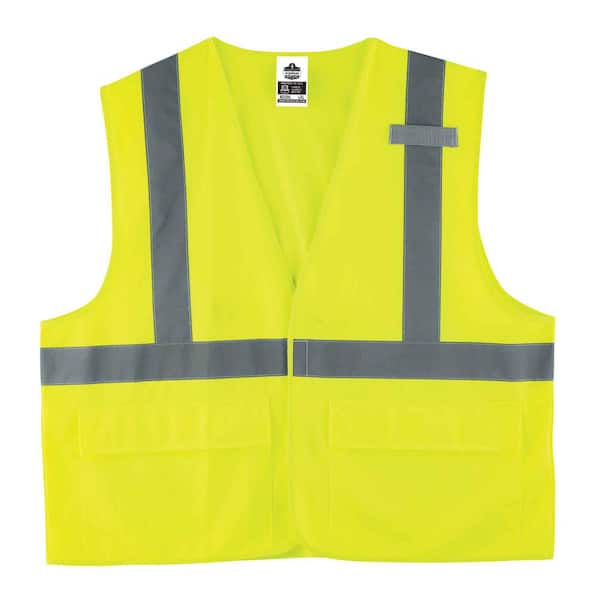 Ergodyne GLoWEAR L/XL Lime Hi-Vis Type R Class 2 Standard Solid Vest