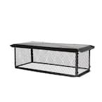 BigTop 26 in. x 14 in. x 14 in. H Chimney Cap in Black Galvanized Steel ...