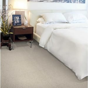 Cornerstone - Oatmeal - Beige 13.2 ft. 42 oz. Wool Loop Installed Carpet