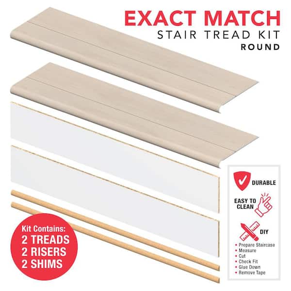VERSATRIM Fairview Oak 6.5 mm x 46 in. x 12 in. Exact Match Round
