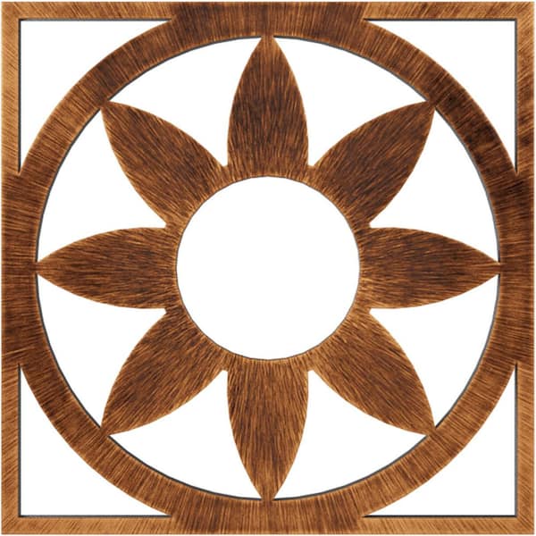 Ekena Millwork 1 in. x 38 in. x 38 in. Blume Architectural Grade PVC Peirced Ceiling Medallion