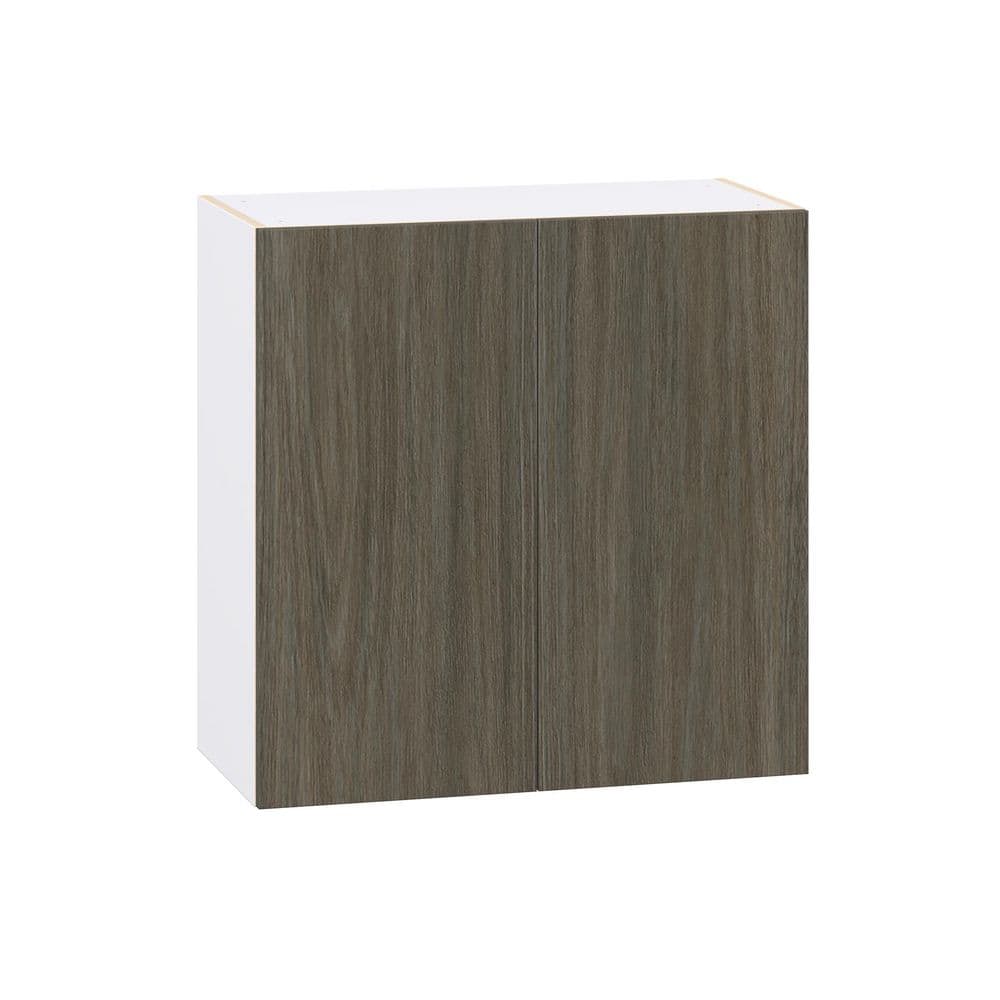 Timberline Slab Walnut Assembled Wall Kitchen Cabinet with Full Height Door (30 in. W x 30 in. H x 14 in. D) price history on PriceWatchPro