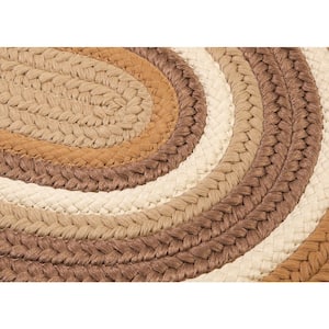 Frontier Gold 10 ft. x 13 ft. Oval Braided Area Rug