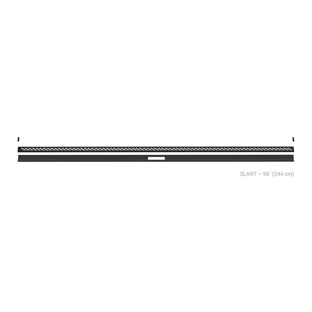 Kerdi-Line-Vario Matte Black 96 in. Slant Grate and Channel Floor Installation Kit for Accessory price history on PriceWatchPro