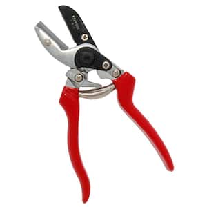 8.5 in. Steel Anvil Action Heavy-Duty Pruner with Red Handles