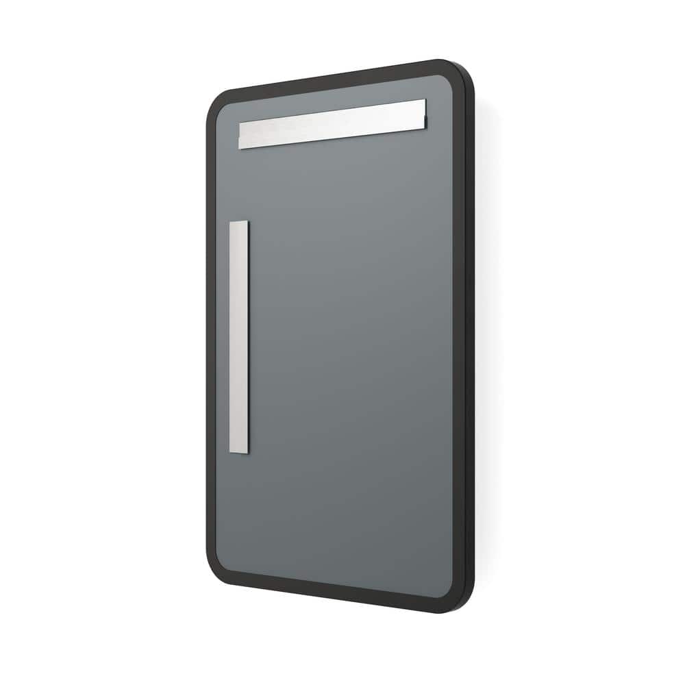 Rectangular Black Metal Framed Vanity Mirror