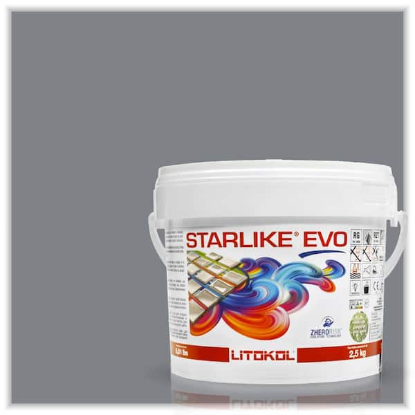 The Tile Doctor Starlike EVO Epoxy Grout 130 Grigio Ardesia Classic Collection 2.5 kg - 5.5 lbs.