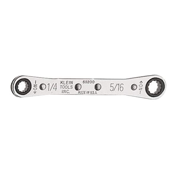 Klein Tools 1/4 in. x 5/16 in. Ratcheting Box Wrench