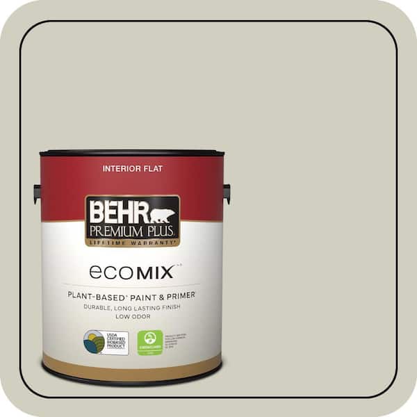 1 gal. #N350-2 Sawgrass Flat EcoMix Plant-Based Interior Paint & Primer