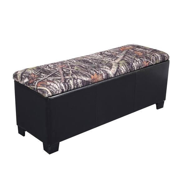 American Furniture Classics 4-Gun Storage Camouflaged Entryway Bench in Brown