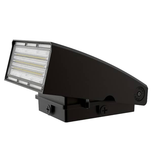600-Watt Equivalent Integrated Dimmable LED Bronze Outdoor Wall Pack Light Full Cutoff 3000K/4000K/5000K