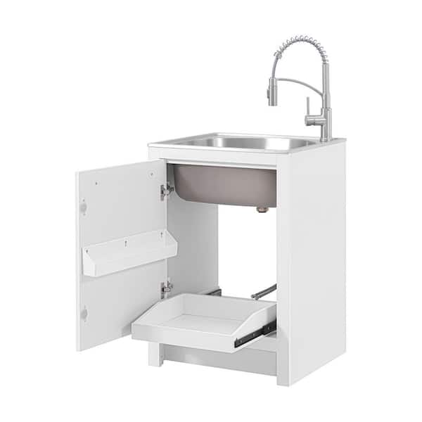 Glacier Bay all in one Laundry Stainless Utility Sink Cabinet