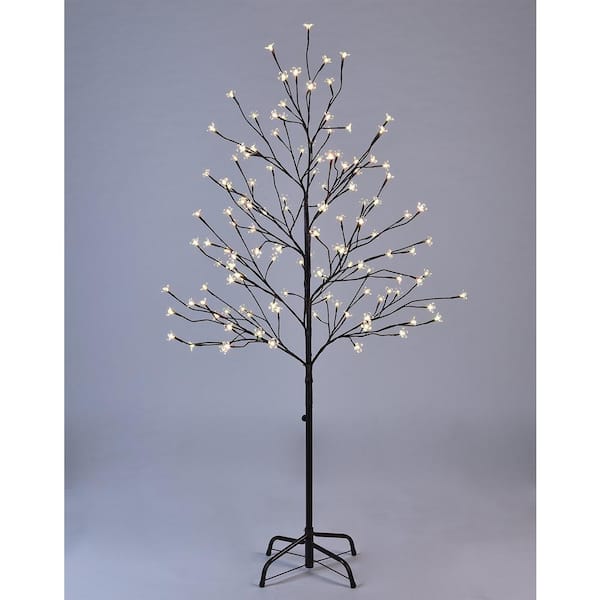 Lightshare 1.5 ft. 3-Watt Crystal Clear Flower Bonsai Artificial Christmas  Tree with 36 Warm White LED Lights YKLTD36B-WW-CL - The Home Depot