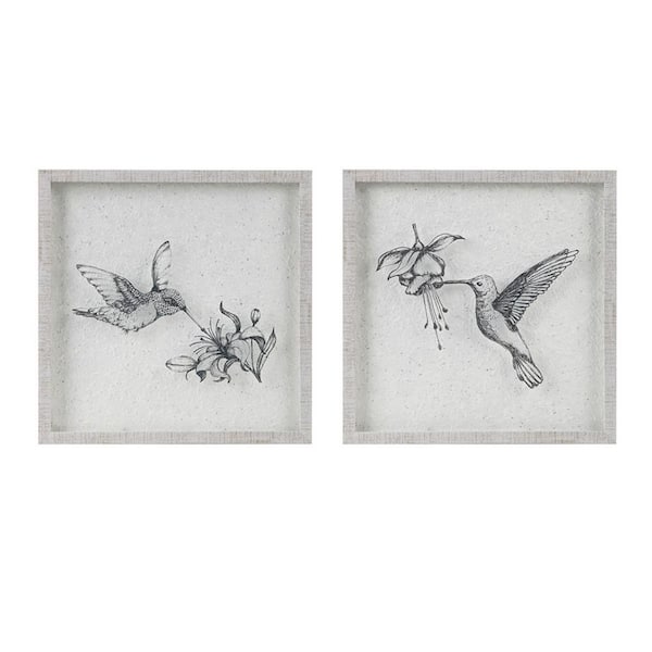 Miscool Anky 2-Piece Framed Art Print 17 in. x 17 in. Framed Graphics Wall Art Set