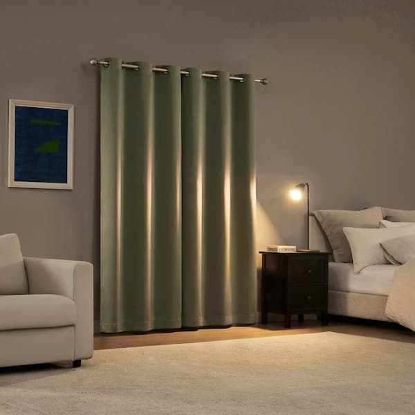 Sun Zero Sheridan Magnetic Closure Sage Green Layered 40 in. W x Sun Zero Sheridan Magnetic Closure Sage Green Layered 40 in. W x