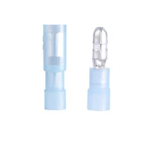 16-14 AWG Bullet Disconnect Male/Female Pairs 0.156 in. Plug, Blue (Case of 5)