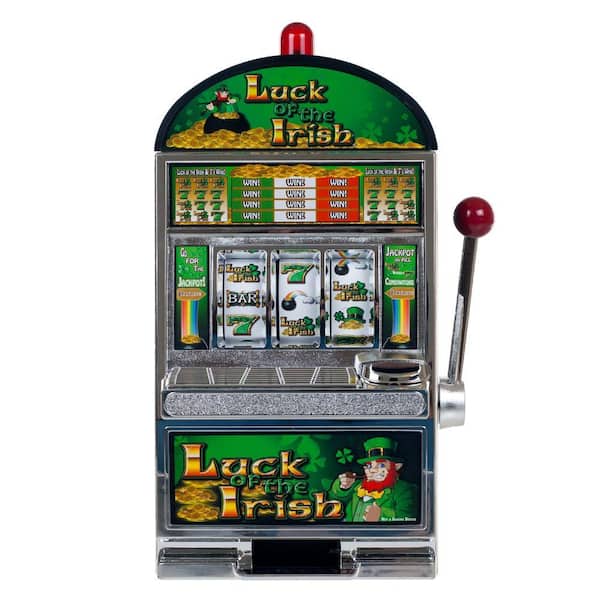 Trademark Poker Slot Machine Bank, Black
