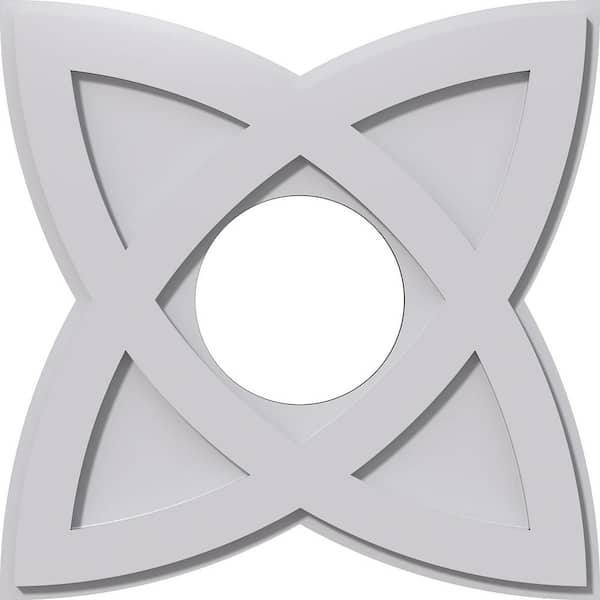 Ekena Millwork 1 in. P X 7-1/2 in. C X 20 in. OD X 7 in. ID Cosmo Architectural Grade PVC Contemporary Ceiling Medallion