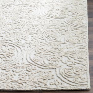 Trace Ivory 3 ft. x 5 ft. Floral Area Rug